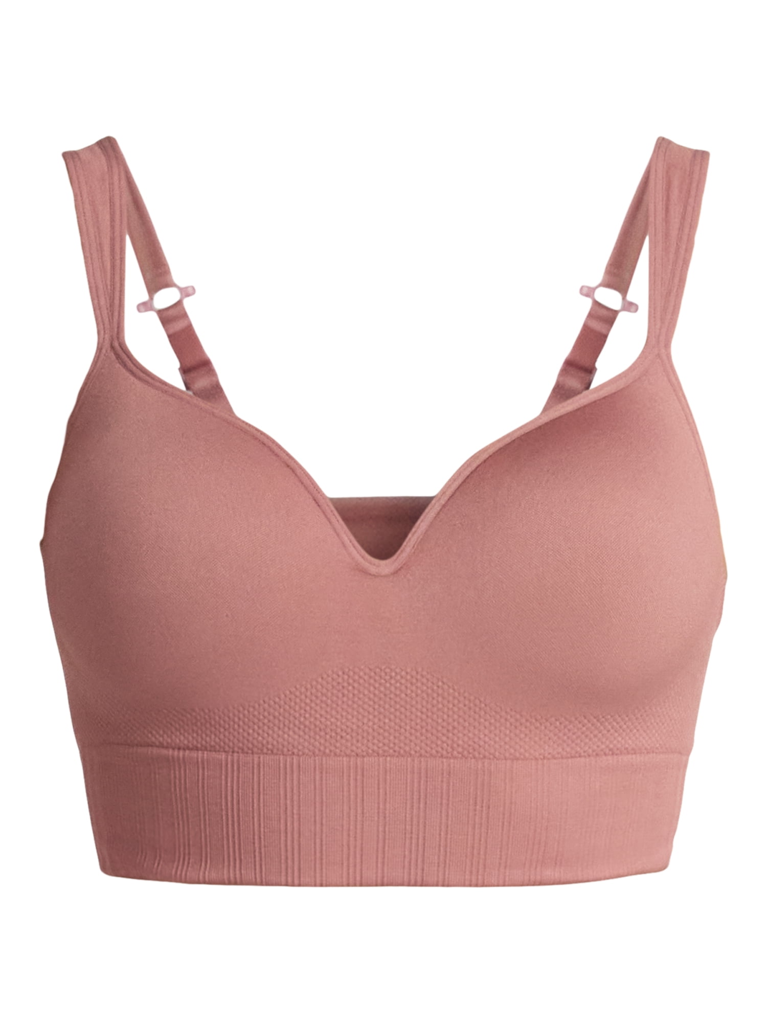 Avia Women's Medium Support Molded Plunge Sports Bra, Sizes S-XXXL