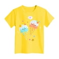 thumbnail image 4 of Gubotare Girls T Shirts Graphic Tees Girls Summer T Shirt Trendy Graphic Short Sleeve Concert Tee Country Music T Shirt for Kids (Yellow,Size 3-4 Years), 4 of 4