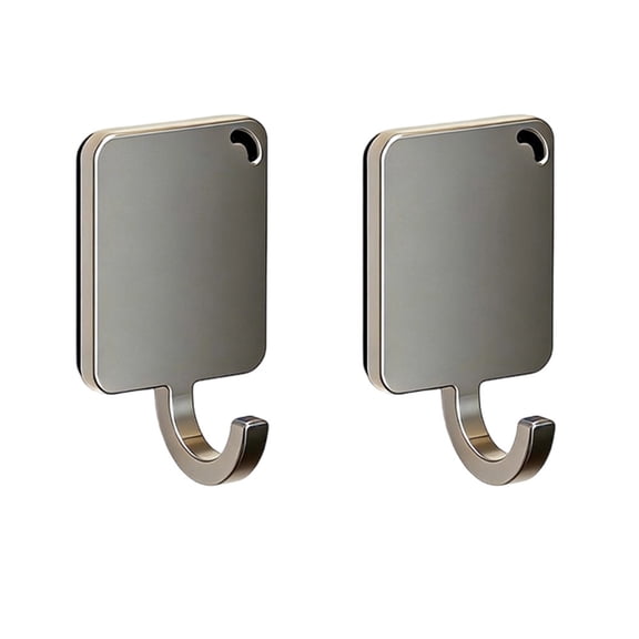 Homena For Refrigerator Magnetic Hooks Strong Hold Grey Metal Hooks for Home Office