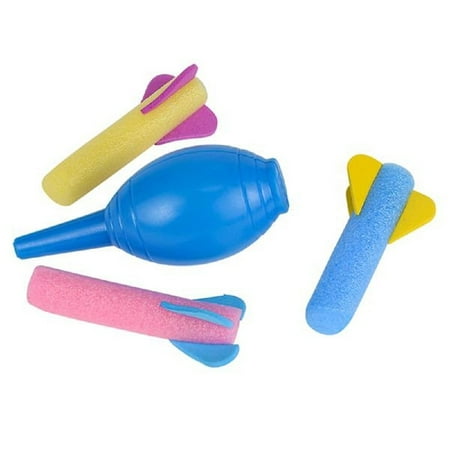 Multiple Rocket Launcher - Foam Rocket Launcher Toy (25 Pack, Multi)