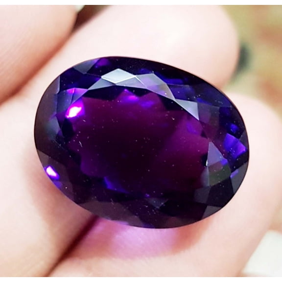 28.00 Ct Beautiful Purple Amethyst Oval shape VVS Eye Clean Loose Stone February Birthstone, Loose Gemstone