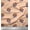 Light Peach, variant on Soimoi Silk Fabric Leaves & Lotus Block Printed Fabric 1 Yard 42 Inch Wide