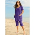 thumbnail image 5 of Roaman's Women's Plus Size Soft Knit Pull-On Capri Pant, 5 of 5