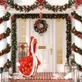 thumbnail image 5 of Christmas Goose Outfit Handmade Porch Goose Santa Outfits Cute Goose Clothes for 23" Goose Halloween Christmas Outdoor Patio Yard Lawn Art, 5 of 6