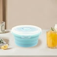 thumbnail image 2 of Silicone Lunch Box Food-grade Lunch Box Foldable Silicone Lunch Box with Sealed Lid Microwave Safe Portable Bento Food, 2 of 5