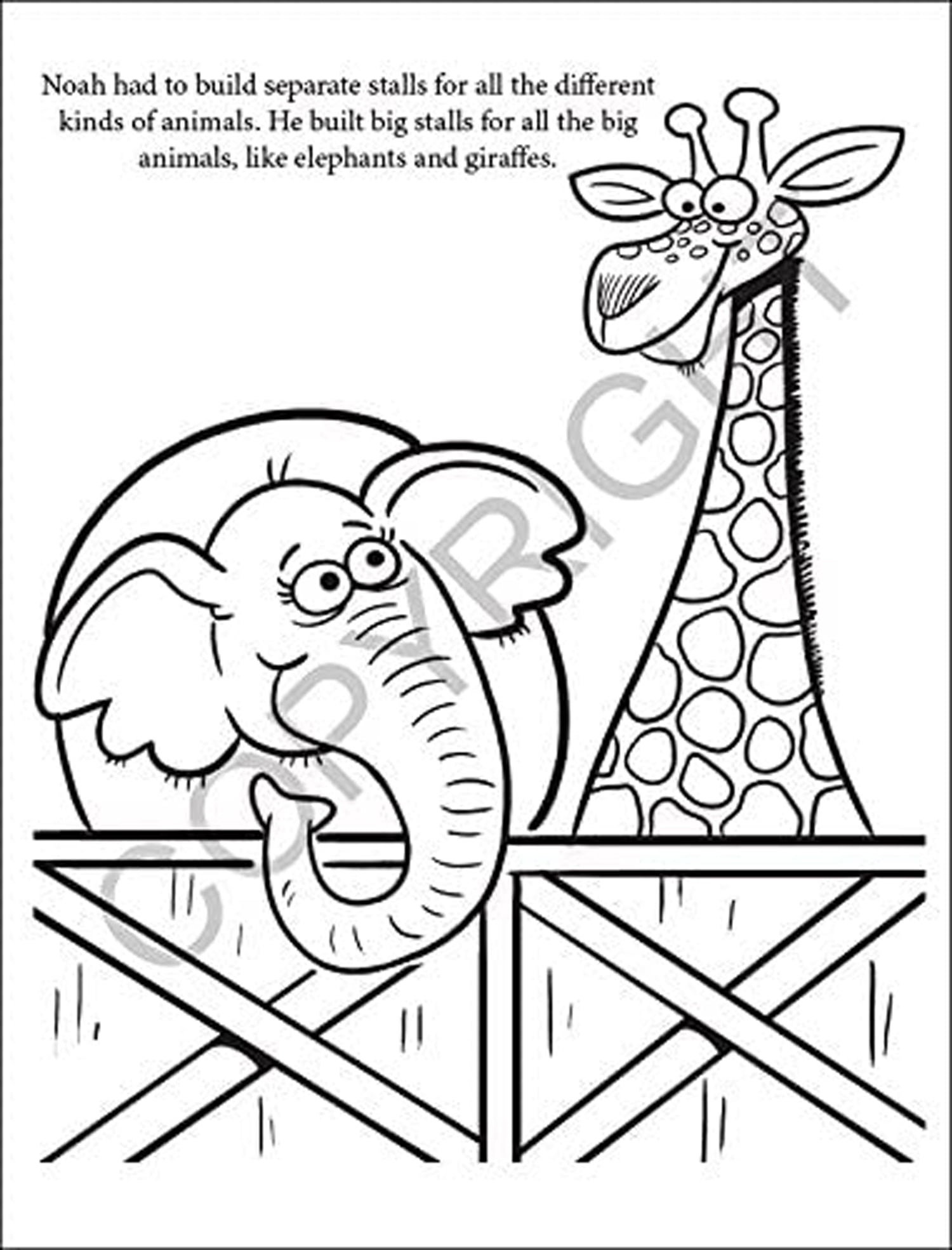 ZoCo 25-Pack Noah's Ark 16-Page Kid's Educational Coloring & Activity Book Set