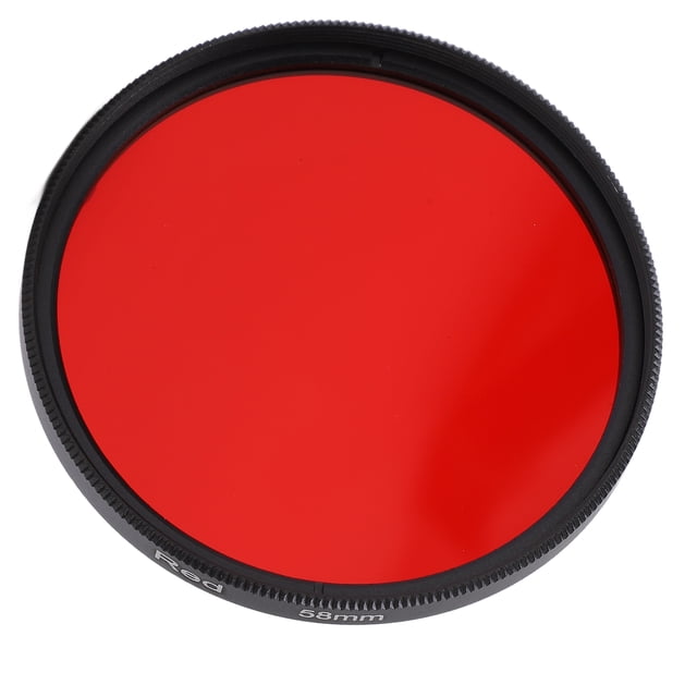 Threaded Camera Lens Filter Full Red Color Filter Optical Glass for Camera Lens