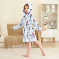 thumbnail image 4 of FORMRS Niños Bathrobe Unisex Hooded Robe Soft Plush Pajamas Sleepwear, Size 2-3T, Blue Ice Hockey, 4 of 7