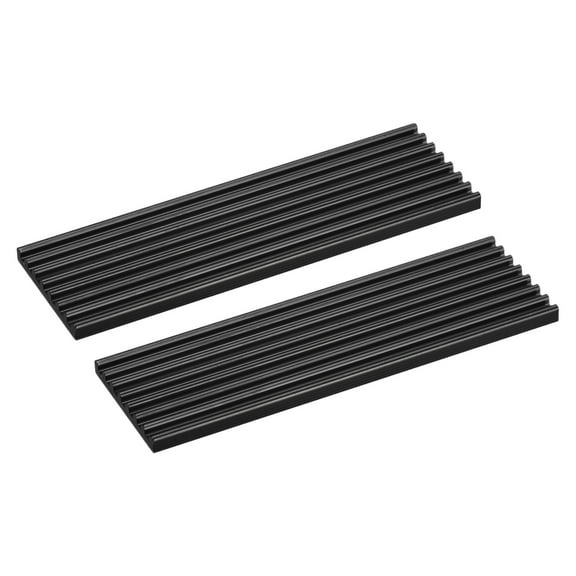Uxcell 2 Pack M.2 2280 Nvme SSD Heatsink Cooler w Thermal Pad Alloy Aluminum Heat Sink for Laptop, 70x22x3mm, Black