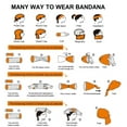 thumbnail image 3 of OoohYeah Seamless Face Cover Mask Bandanas, Happy Days, Neck Gaiter Scarf Headwear Tube for Dust, 3 of 6