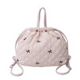 thumbnail image 1 of Mochila Con Lazo Acolchada para Mujer Bolsillo Interior Viajes () Rosa, 1 of 9