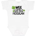thumbnail image 3 of Inktastic St. Patrick's Day Wee Little Hooligan with Clovers Boys or Girls Baby Bodysuit, 3 of 5
