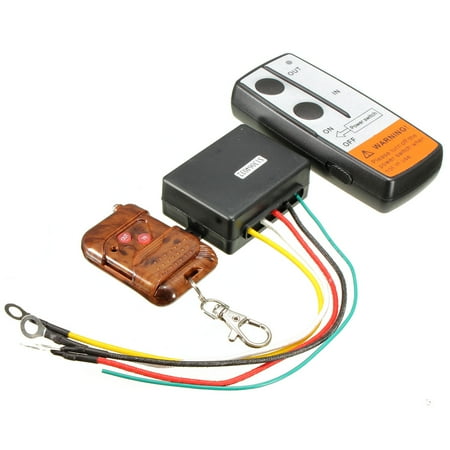 - 75ft 12V Car Electric Wireless Winch Remote Control Handset Switch Kits For Truck ATV SUV Trailer New