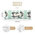 thumbnail image 3 of Disketp Cute Raccoon Print Body Pillow Cover - Super Soft 20x54 Body Pillow Case,Long Side Hidden Zipper, 3 of 8