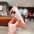 thumbnail image 3 of Designed for iPhone 14 Plus 6.7 inch Case,Cute Plating Edge Love Hearts Pattern with Camera Lens Protection Phone Cover for Girls Women,Pink, 3 of 10