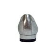 thumbnail image 4 of FUZZY Andie Women Extra Wide Width Metallic Slip On Flats SILVER 7, 4 of 6