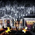 thumbnail image 3 of Deago Christmas Lights Outdoor, Meteor Shower Lights 20 inch 8 Tube 288 LED Snow Falling Icicle Cascading Lights for Xmas Tree Halloween Decoration Wedding Party, Cool White, 3 of 8
