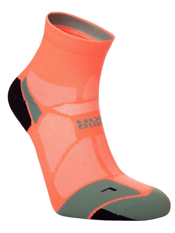 Marathon Fresh Anklet Min Socks - Neon Candy/Sage Green
