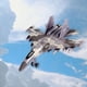 thumbnail image 3 of Modelo de avión fundido a presión, caza de retroceso, juego de pasatiempo, exhibición de modelos, caza a reacción Su 35 marrón, 3 of 9
