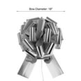 thumbnail image 2 of Uxcell 18 Inch Big Car Pull Bow, Giant Gift Wrapping Bow Ribbon for Wedding Cars Birthday Presents Christmas Decor, Silver, 2 of 4