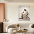 thumbnail image 6 of Vintage Jesus Canvas Wall Art Paint Framed, Pictures Canvas Print Posters Wall Decor, Christian Christmas Wall Art Home Decor for Living & Prayer Room Bedroom Wall Decor Framed, 6 of 9
