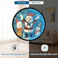 thumbnail image 5 of Voice Activated Clock with Glow Light 12 Inch Large Silent Wall Clock Battery Operated for Home Decor Santa Claus and Elf, 5 of 8