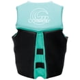 thumbnail image 2 of Connelly Classic Neoprene Womens Medium Coast Guard PFD Life Jacket, Green, 2 of 2