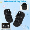 thumbnail image 7 of JOINFREE Baby Unisex Water Shoes Wide Breathable Flexible Swim Shoes, Black, 12-18 M Infant, 7 of 7
