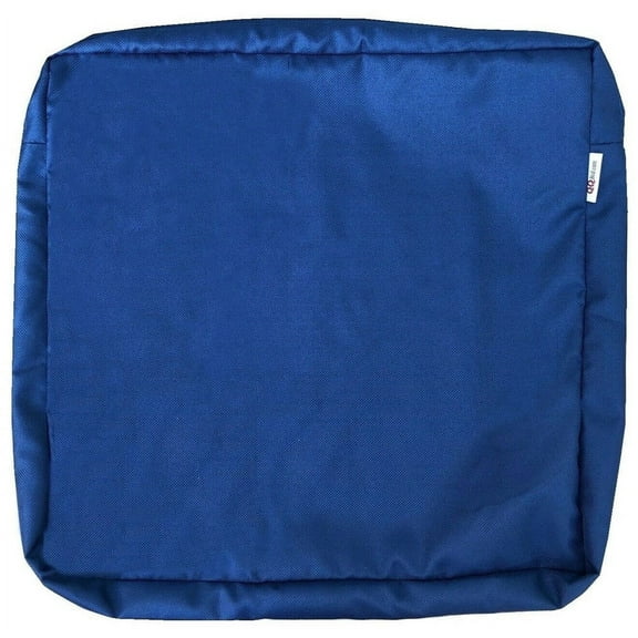 QQbed 6-Piece 100% Waterproof Patio Seat Cushion Cover, Navy, Polyester