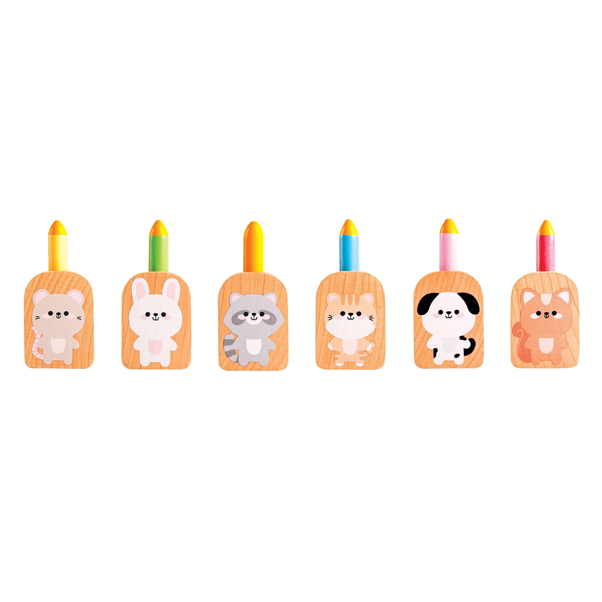 Madera Wood: Cakeville Playset - Activity Scene & Animal Figures, Surprise-Filled Cake Slices, Transformative Characters, Kids-Toddlers Ages 3+