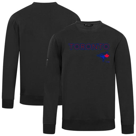 Men's Levelwear  Black Toronto Blue Jays City Connect Zane Back Splash Sweatshirt