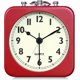 thumbnail image 1 of Reloj despertador analógico de 8,5 cm, cuadrado rojo, silencioso, pequeño, de metal, para viaje, para dormitorio de niños, mesita de noche, sala de estar, oficina, rojo, 1 of 5