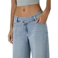 thumbnail image 3 of Female Denim High Waist Pocket Wide Leg Jeans Light Blue XL, 3 of 8