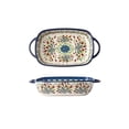 thumbnail image 1 of Baking Tray With Handle, Home Ceramic Retro Tableware Bowl, Salad Dish, Multifunctional Large Capacity, 1 of 13