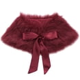 thumbnail image 3 of YiZYiF Little Girls Faux Fur Bolero Shrug Princess Cape for Wedding Birthday Party Dress, 3 of 6