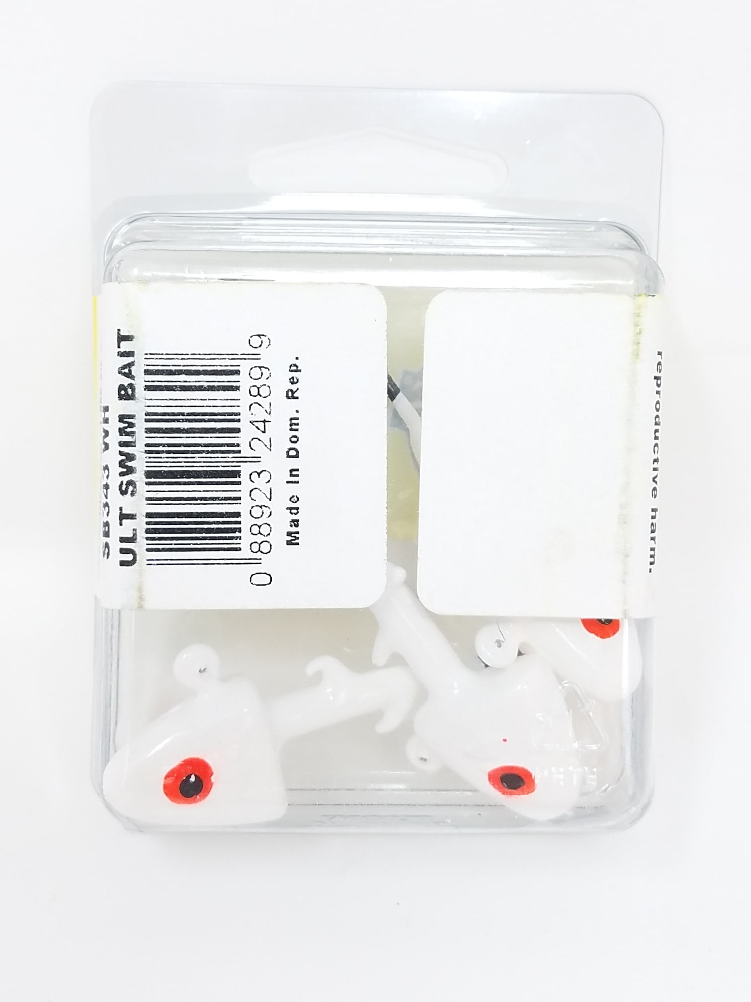Kalin's Freshwater Ultimate Swim Bait Fishing Jig, White, 3/4 oz., 3pk, Lake