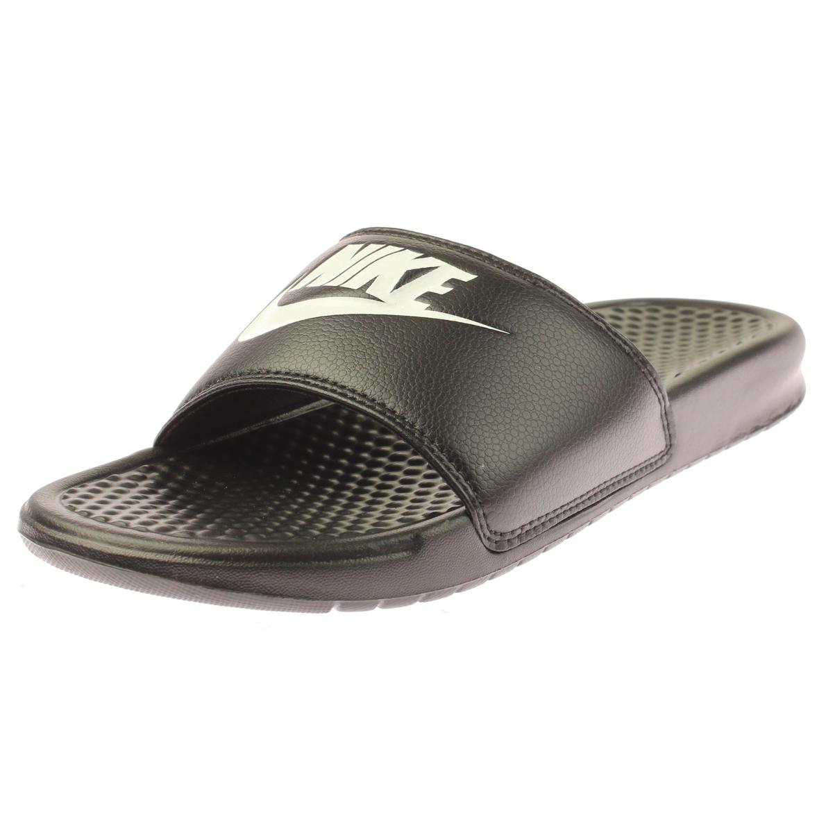 Nike Benassi Just Do It Men's Slide Sandal Black/White photo 1