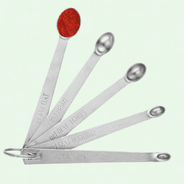 Heavy Duty Stainless Steel Measuring Spoons Set, 5PCS, 1/64 tsp - 1/4 tsp, for Kitchen Cooking