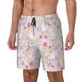 thumbnail image 2 of Daiia Cartoon Rabbit And Butterfly Mens Swim Trunks Swim Shorts Quick Dry Swim Shorts with Mesh Lining Pockets-XX-Large, 2 of 9