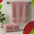thumbnail image 3 of RIVERSIDE Cotton Large Bath Towels 27 x 54 Set of 4 with 600 GSM Soft Absorbent for Hotel & Spa - Dusky Pink, 3 of 8