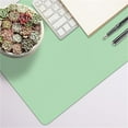 thumbnail image 2 of Large Desk Pad Mat, Leather Desk Mat for Desktop, Computer Desk Mouse Pad Non-Slip, Waterproof Keyboard Mat for Office/Home/Dr (Green, 23.6" x 13.7"), 2 of 6