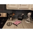 thumbnail image 3 of Watercolor Shooting Stars on Pink Oven Mitt, 3 of 7