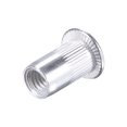 thumbnail image 5 of Unique Bargains M5 Rivet Nuts Aluminium Alloy Knurled Flat Head Threaded Insert Nut Silver 100 pcs, 5 of 5