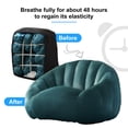 thumbnail image 5 of MUZZ Giant Bean Bag Chair, Plush Bean Bag Sofa Chair for Adults & Kids, Comfy Lazy Beanbag Sofa Lazy Sofa Floor Couch for Bedroom, Living Room, Green, 5 of 9