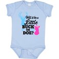 thumbnail image 3 of Inktastic Gender Reveal Will It Be a Little Buck or Doe? Girls Baby Bodysuit, 3 of 5