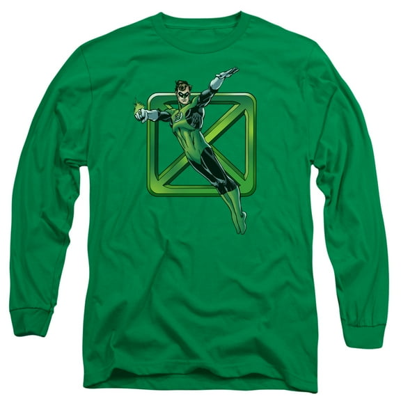 Dco/Green Cross Long Sleeve Adult 18/1 T-Shirt Kelly Green