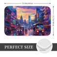 thumbnail image 2 of Non Slip Door Mat, Taxi Colorful Town Fast Drying Bath Tub Mats, Absorbent Bathroom Rugs Entrance Welcome Mat, Bath MatS for Tub, Floor, Home, Kitchen, Hotel,16x24in, 2 of 7