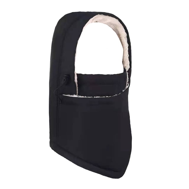 Guardurnaity Sombrero a prueba de viento más cálido engrosado impermeable pasamontañas cubierta de cara al aire libre sombreros gorros equipo clima frío Sombreros negro Guardurnaity AP009969-02
