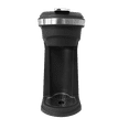 thumbnail image 3 of Frigidaire ECMK110 Stainless Steel 2 In 1 Single Serve K Cup / Ground Coffee Maker, 14oz With Push Button Switch, With Mesh Filter, Black, 3 of 3