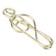 thumbnail image 2 of Lot de 100 trombones en forme de note, design innovant et mignon, résistants à la corrosion, dorés, pour bureau, maison, école, hôpital, 2 of 4